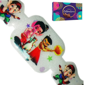 1 Rakhi - Chota Bheem and Bal Ganesh Kids Rakhi With Chocolate Box