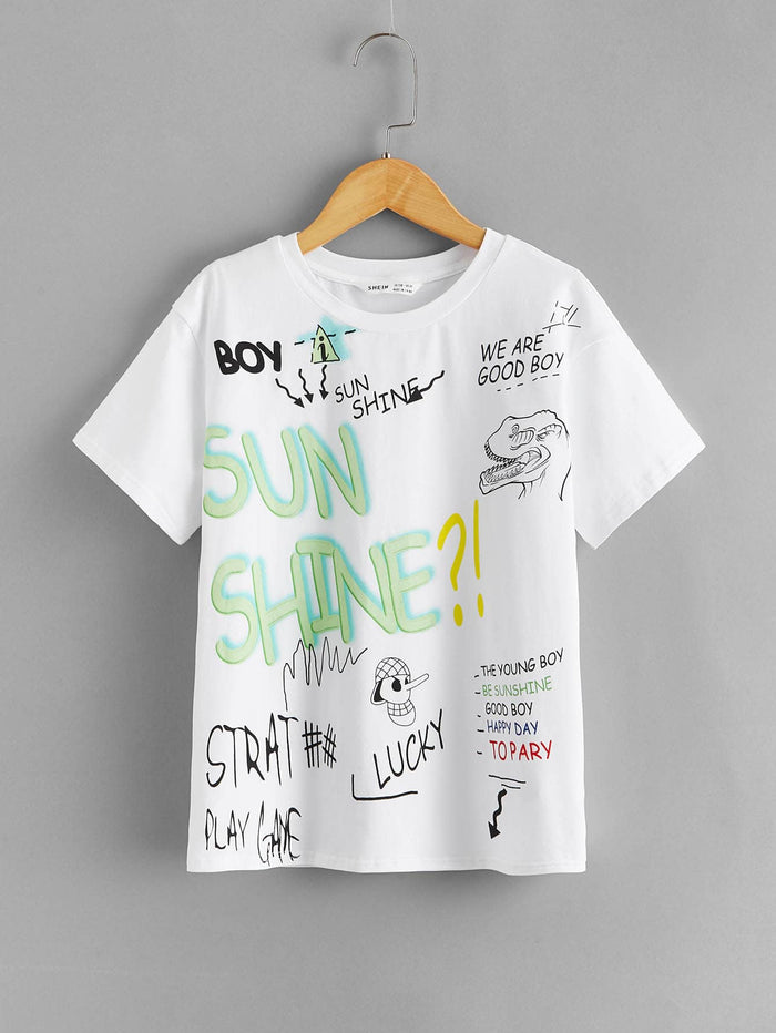 Boys Letter Graphic Tee