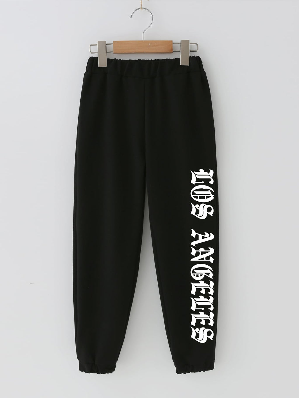 Boys Elastic Waist Letter Graphic Sweatpants