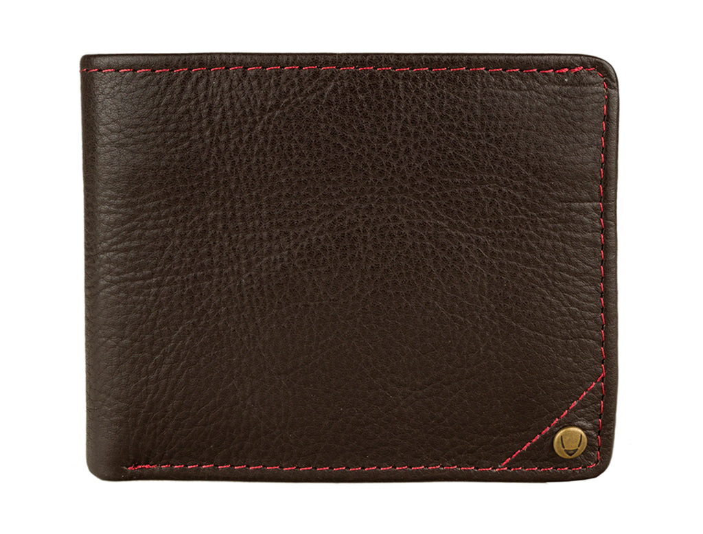 Best Leather Wallets - Hidesign Angle Stitch Leather Slim Bifold Wallet