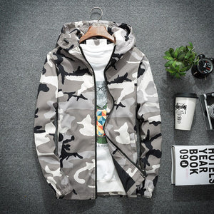 Spring Autumn Men's Hooded Jackets