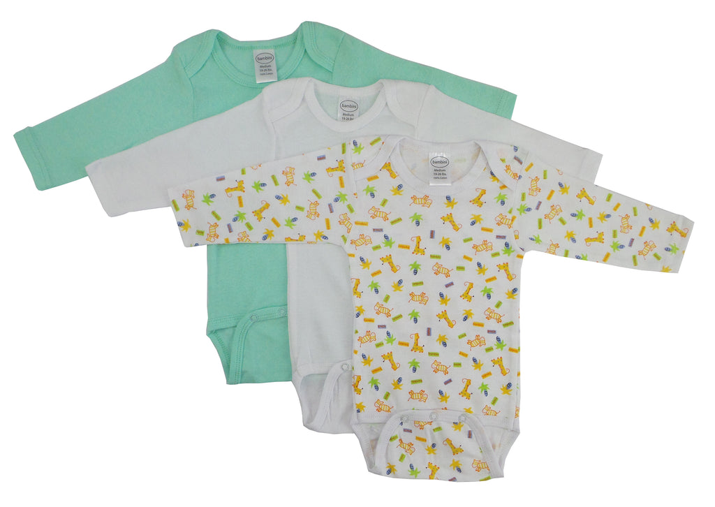 Bambini Boys Longsleeve Printed Onesie Variety Pack