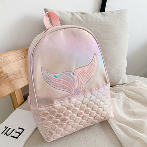 Newest Hot Women Girls Glitter Bags Mermaid Backpack Girl School Book Shoulder Bag Rucksack PU Laser Backpacks Travel