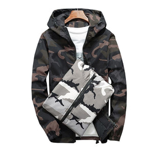 Spring Autumn Men's Hooded Jackets
