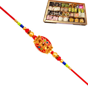 1 Rakhi - Handicraft Rakhi With Indian Sweets