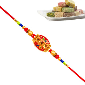 1 Rakhi - Handicraft Rakhi With Indian Sweets