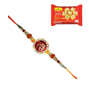 1 Rakhi - Ik Onkar Rakhi For Brother With Indian Sweet
