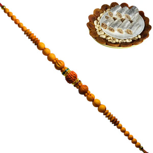 1 Rakhi - Premium Sukhad Rakhi With Indian Sweets