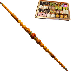 1 Rakhi - Premium Sukhad Rakhi With Indian Sweets