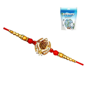 1 Rakhi - Auspicious Ek Omkar Rakhi With Chocolate Box