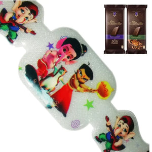 1 Rakhi - Chota Bheem and Bal Ganesh Kids Rakhi With Chocolate Box