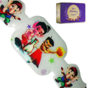 1 Rakhi - Chota Bheem and Bal Ganesh Kids Rakhi With Chocolate Box