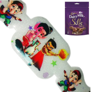 1 Rakhi - Chota Bheem and Bal Ganesh Kids Rakhi With Chocolate Box