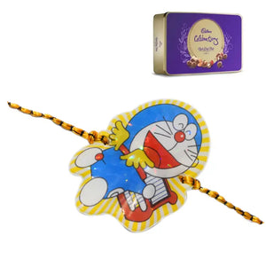 1 Rakhi - Doraemon Rakhi With Chocolate Box