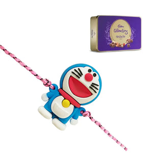 1 Rakhi - Doraemon Rakhi With Chocolates