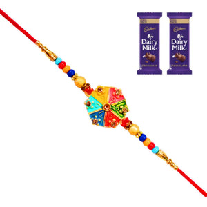 1 Rakhi - Handicraft Rakhi With Chocolates