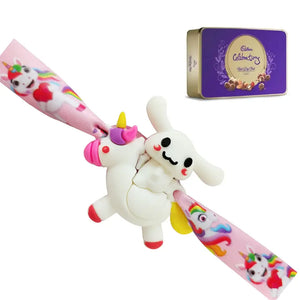 1 Rakhi - Pikachu Rakhi With Chocolates