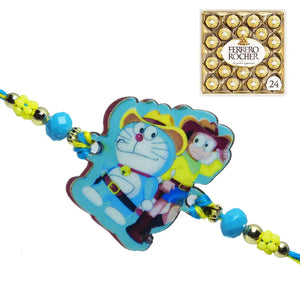 1 Rakhi - Stylish Doraemon Rakhi With Chocolate Box
