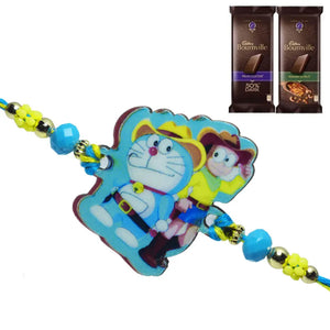 1 Rakhi - Stylish Doraemon Rakhi With Chocolate Box
