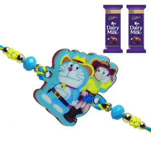 1 Rakhi - Stylish Doraemon Rakhi With Chocolate Box