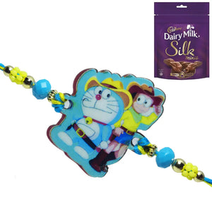 1 Rakhi - Stylish Doraemon Rakhi With Chocolate Box