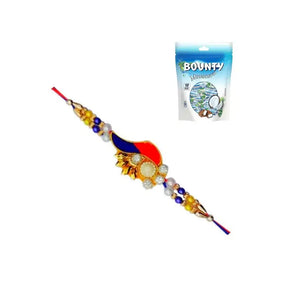 1 Rakhi - Zardosi Rakhi With Chocolate Box