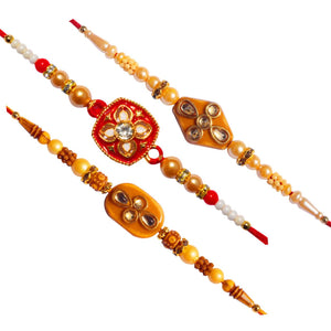 3 Rakhi - Hand Craft Rakhi set