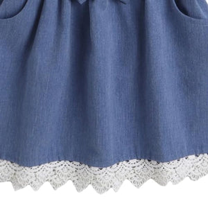 Girls Knee Length Casual Dresses