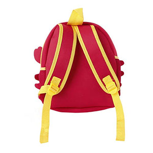 Boys and Girls Neoprene Fancy Backpack in Red Color for Ages 3-12 Years