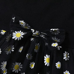 Girls Casual Knee Length Dress With Headband