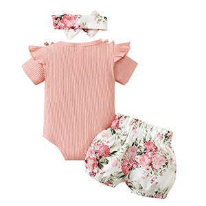 Girls Cotton and Polyester Short set