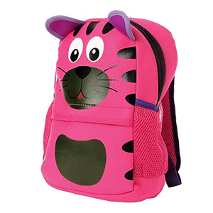 Boys and Girls Neoprene 12 Inch Cute Kitty Backpack in Fuchsia Color