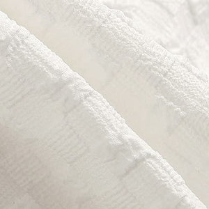 Girl's Solid Knee-Length Casual Dress Polyester In White Color