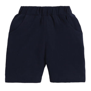 Hopscotch Boys Cotton Vehicle Print Shirt And Shorts Set In White Color