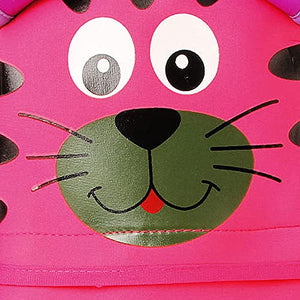 Boys and Girls Neoprene 12 Inch Cute Kitty Backpack in Fuchsia Color