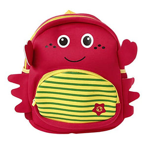 Boys and Girls Neoprene Fancy Backpack in Red Color for Ages 3-12 Years