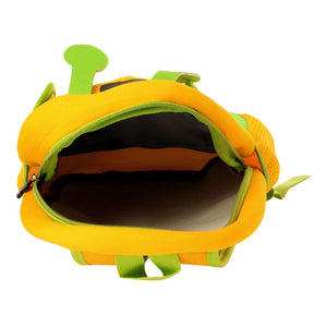 Boys and Girls Neoprene Hippo Face Backpack in Green Color for Ages 3-6 Years