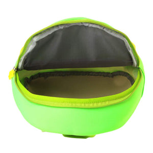 Boys and Girls Neoprene Hippo Face Backpack in Green Color for Ages 3-6 Years