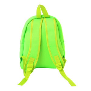 Boys and Girls Neoprene Hippo Face Backpack in Green Color for Ages 3-6 Years