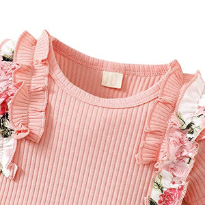 Girls Cotton and Polyester Short set