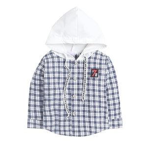 Boys Cotton Blend Plaid Print Set