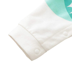 Boys and Girls Cotton Graphic Print Bodysuit In White Color