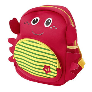 Boys and Girls Neoprene Fancy Backpack in Red Color for Ages 3-12 Years