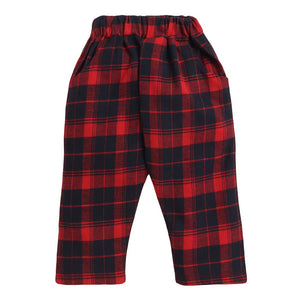 Baby Boys Cotton Checkered Waistcoat Shirt and Pant Set in Multi Color for Ages 12-18 Months