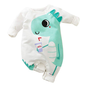 Boys and Girls Cotton Graphic Print Bodysuit In White Color