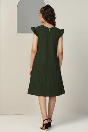 Fashion Dream Girls Solid Knee Length Dress|Girl Dress|Frock|Girls Casual Dress|Girls' Frock|Solid Dress for Girls|Knee Length for Girls|Kids Girls