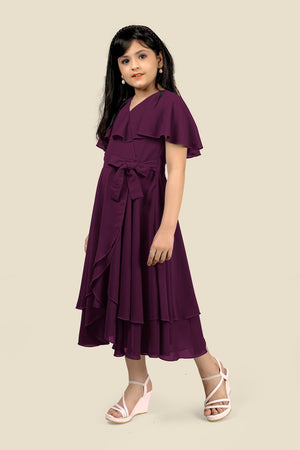 Fashion Dream Girl’s Calf Length Solid Dresses