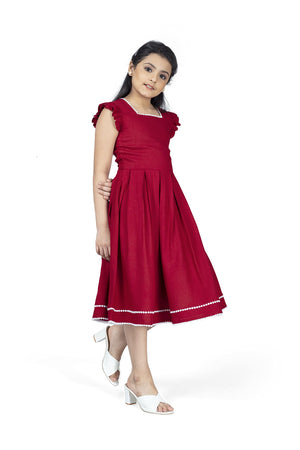 Fashion Dream Girl’s Knee Length Front Fastening Dress