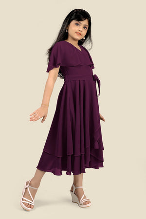 Fashion Dream Girl’s Calf Length Solid Dresses