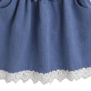 Girls Knee Length Casual Dresses